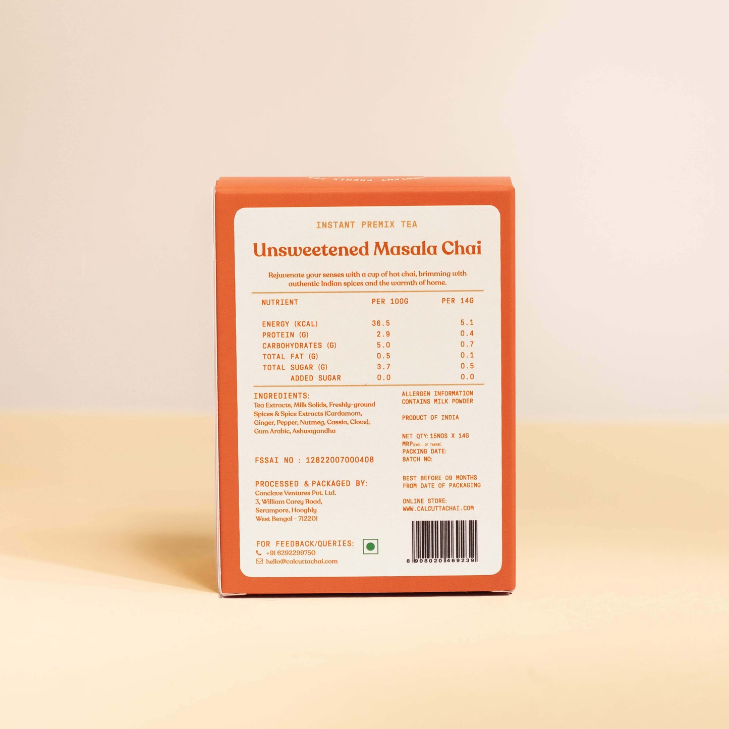 Unsweetened Masala Chai